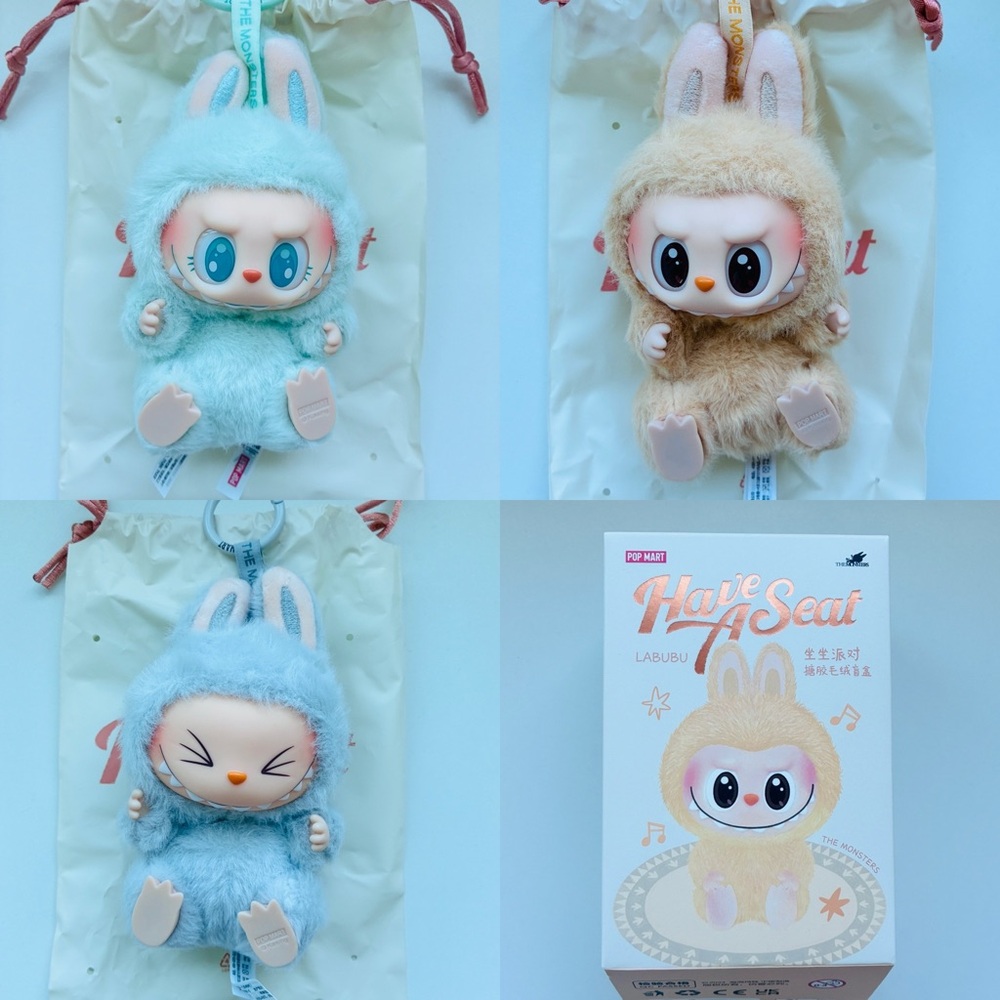 THE MONSTERS - Have a Seat Vinyl Plush Blind Box(OPENED)
